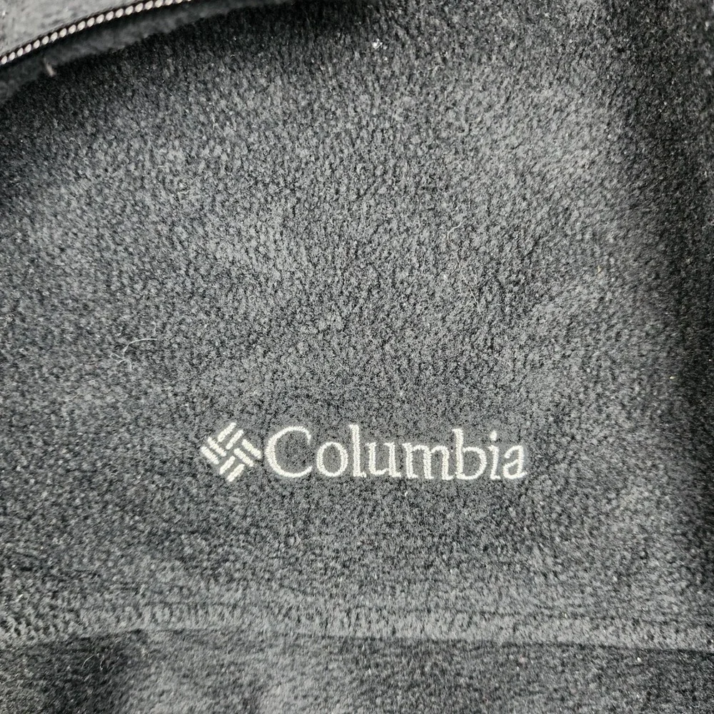 Columbia Fleece Jacket Mens XXL Black Steens Mountain Full Zip‎ WM3220